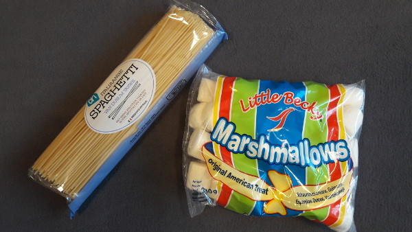 Toren bouwen met Spaghetti en Marshmallows